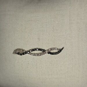 Black & White Diamond Infinity Pendant